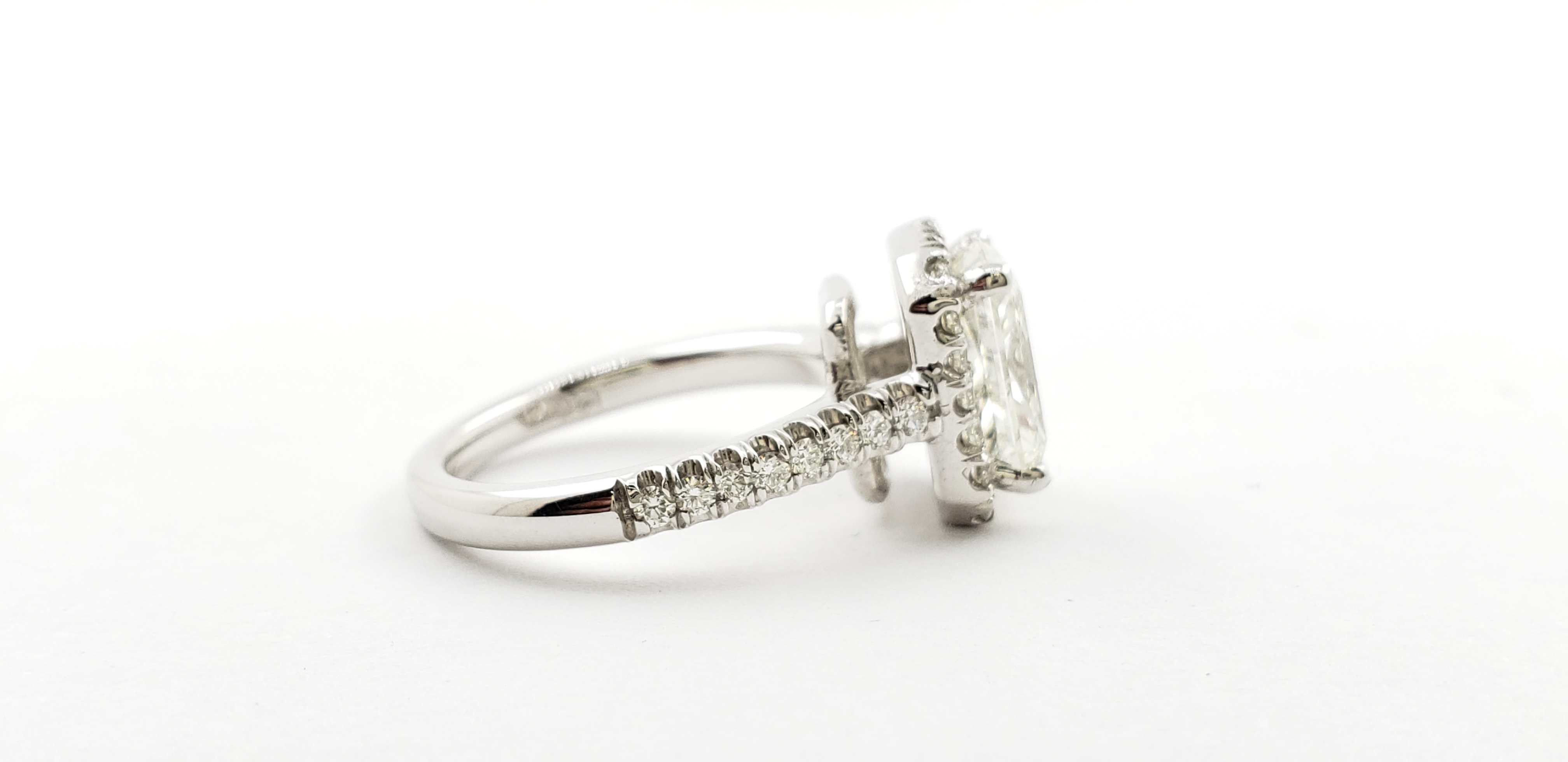 Radiant Diamond Ring with Halo